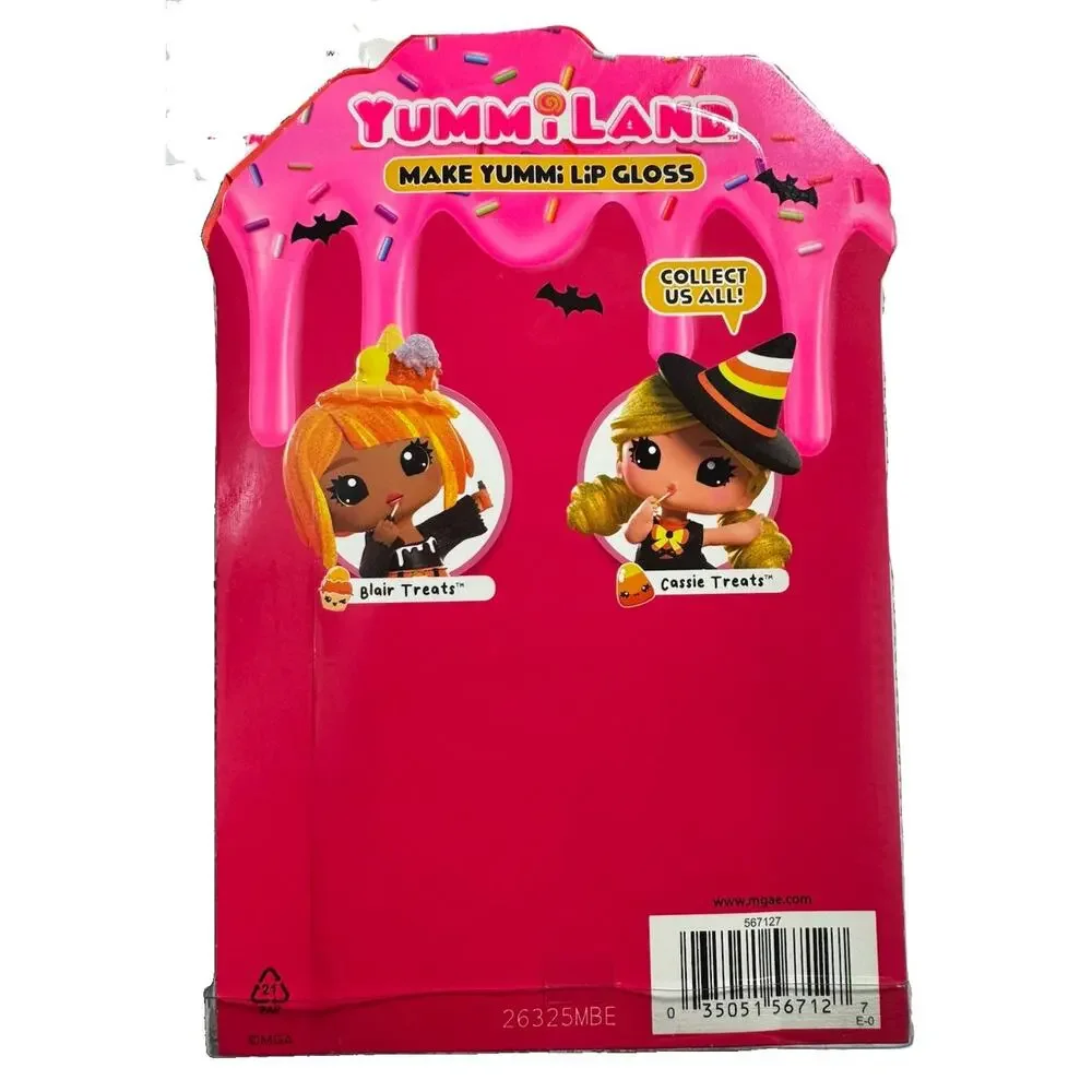 Yummiland Cassie Treats Halloween Lip Gloss Doll Scented DIY Set MGA New
